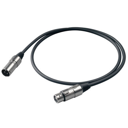 Proel Bulk Series 32 Feet Microphone Cable, Black