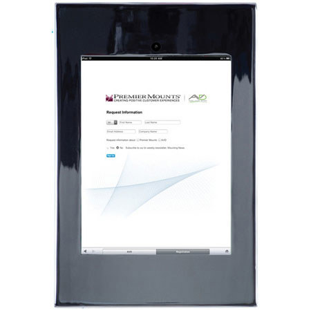 Premier Mounts IPM-720C Secure iPad Mounting Frame with Camera Access, Chrome