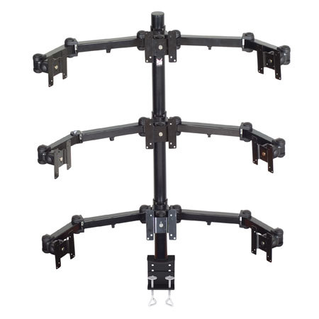 Premier Mounts MM-AC429 3 Triple Display Arms on 4