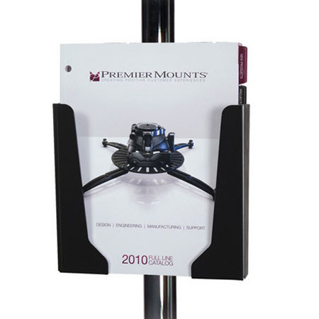 Premier Mounts PSD-SBH Single-Pole Brochure Holder