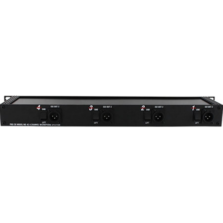 Pro Co Sound MS43A 4 Channel 3 Way Rack Mount Mic Splitter