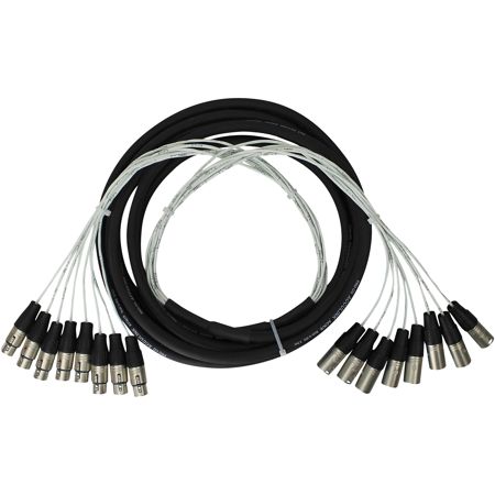 Pro Co Sound 50' 8CH XLR-Female to XLR-Male Multitrack Studio Harness Cable