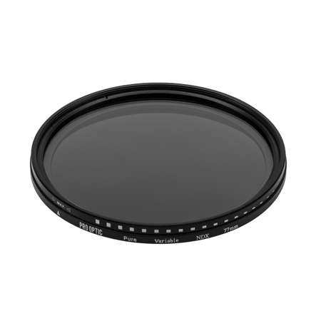 ProOptic 77mm Variable Neutral Density Filter, 2 to 8 Stops PRO-FL-77-ND