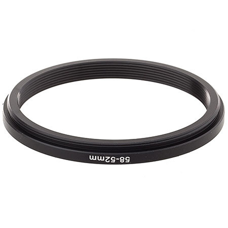 Adorama Step-Down Adapter Ring 58mm Lens to 52mm Filter Size