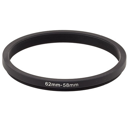 Adorama ProOPTIC Step-Down Adaptr Ring 62mm Lens to 58mm Filter