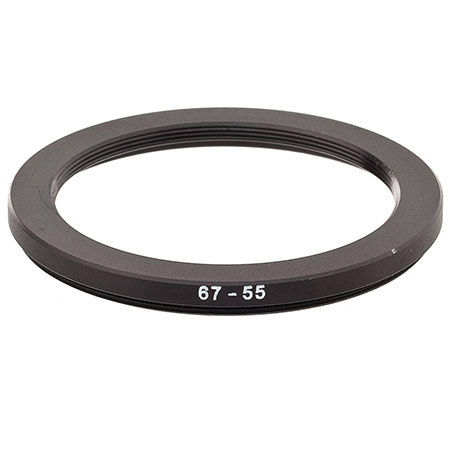 Adorama ProOPTIC Step-Down Adaptr Ring 67mm Lens to 55mm Filter