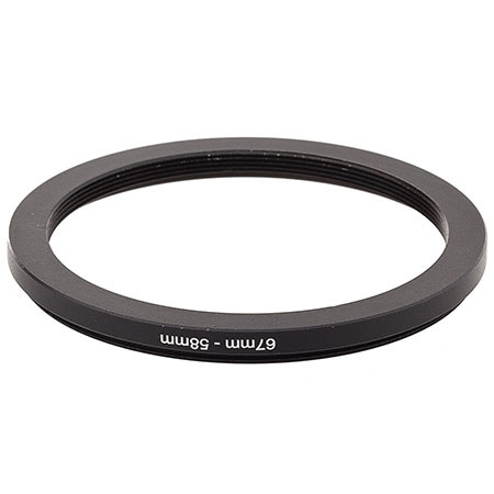 Adorama Step-Down Adapter Ring 67mm Lens to 58mm Filter Size