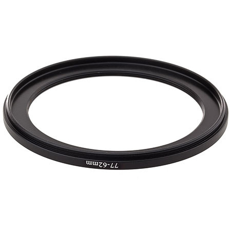 Adorama Step-Down Adapter Ring 77mm Lens to 62mm Filter Size