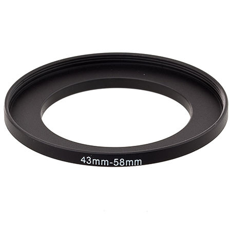 ProOPTIC Step-Up Adaptr Ring 43mm Lens to 58mm Filter