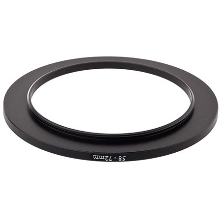 2 Pack) Fotasy 58-72MM Step-Up Ring Adapter, 58mm To 72mm Step Up Filter Ring, 58 Mm Male 72 Mm Female Stepping Up Ring For DSLR Camera Lens And ND UV CPL Infrared