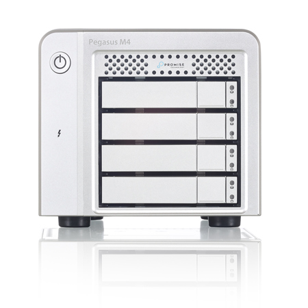 Promise Technology Pegasus M4 4-Bay Thunderbolt 3/USB 3.1 Gen 2 RAID Array, Diskless