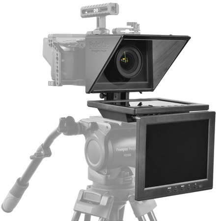 Prompter People Pocket Cue V2 Pro Compact Teleprompter with 8" Talent Monitor