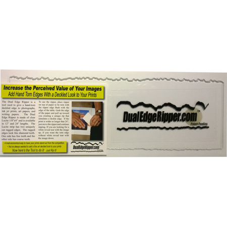 Premier Imaging Standard 12" Dual Edge Ripper for Hand Tearing of Deckled Edges