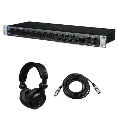 PreSonus Quantum 26x26 Thunderbolt 3 Audio Interface, w/Headphones & Mic Cable