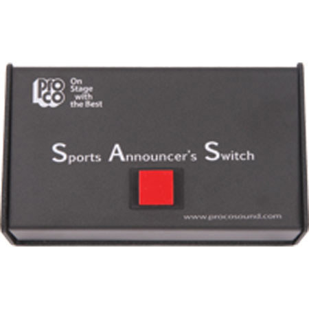 Pro Co Sound SAS1 Sports Announcer's Push-to-Talk Button Switch