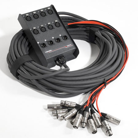 Proel EBN804 Stage Box, 8 In/4 Out, 50Ft Cable