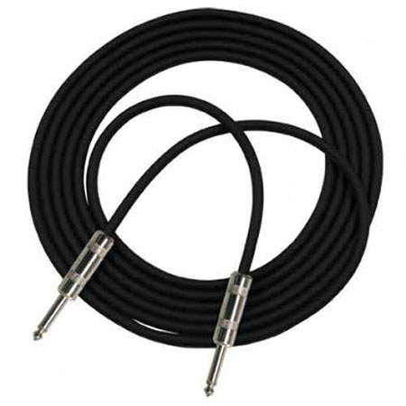 Pro Co Sound SEG-15 15' StageMASTER 24 AWG Instrument Cable, Straight 1/4" Phone Plugs