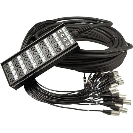 Pro Co Sound SMA3208FBX-100 100' 32 Send 8 Return StageMaster Snake, Stagebox