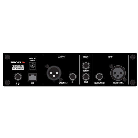 Proel Tube Microphone Preamp with USB