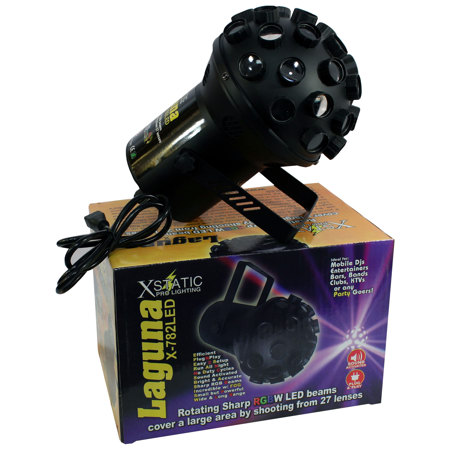 ProX X-782LED Laguna 12W 4-in-1 RGBW CREE LED DJ Party Effect Light