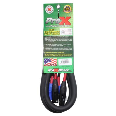 ProX XC-PWC14-XLR06 6' PowerCon and XLR Link High Performance Audio Cable