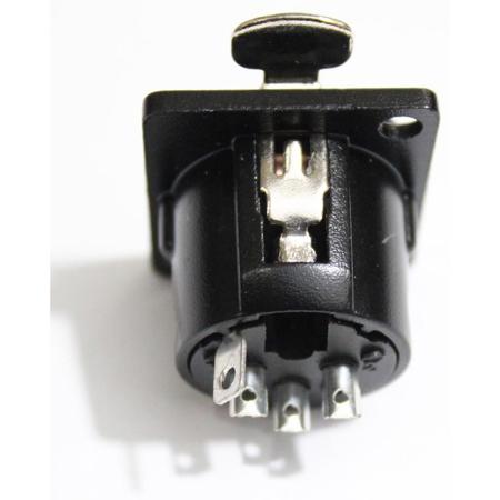 ProX XC-XLRF-PANEL Panel Mount XLR-3 PIN Female, Black