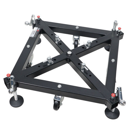 ProX Universal Vertical Tower Truss Ground Support Base on Wheels with Leveling Jacks for F34, F44 a