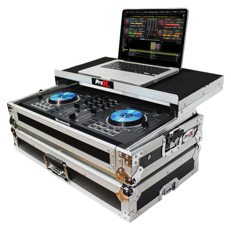 ProX X-MXTPRO3LT Road Case, Mixtrack 3/Pro 3/Platinum Controller, Silver/Black