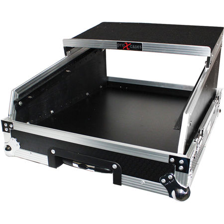 ProX XS-19MIX14ULTHW Rackmount Case for 14U 19" Mixer, Silver on Black