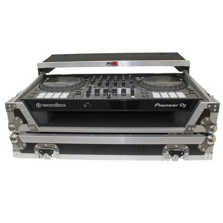 ProX XS-DDJ1000W Case with Laptop Shelf for DDJ1000 Controller, Black/Silver