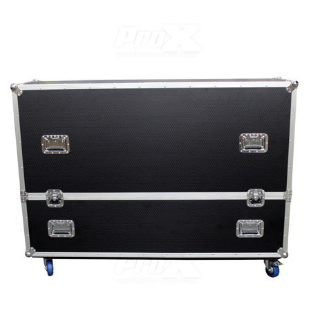 ProX XS-LCD7080W Flight Case with 4" Wheels for 2x 70"-80" LED/LCD/Plasma TV