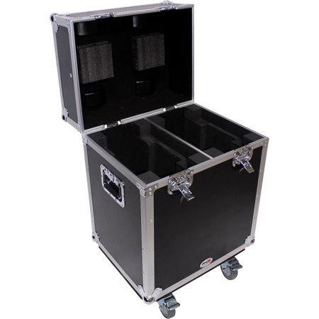 ProX XS-MH140X2W ATA-300 Style Gig Ready Flight Road Case for Two 140 Style Moving Head Lighting Fixtures