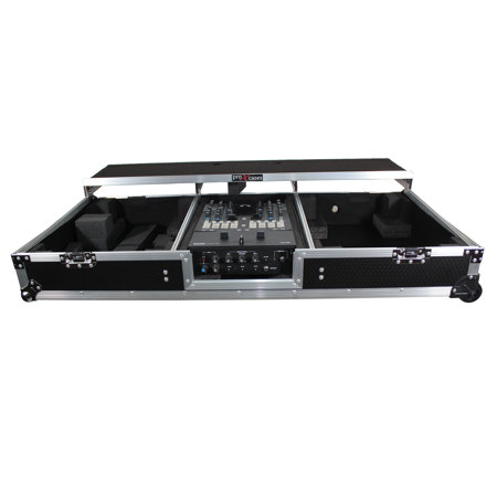 ProX XS-TMC1012WLTFBTL Dual Turntable in Battle Mode Case, Silver/Black