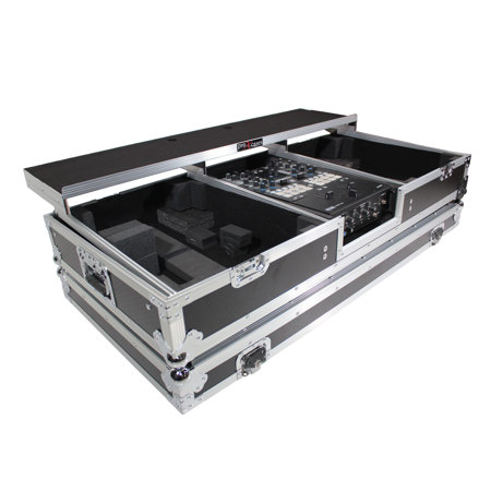 ProX XS-TMC1012WLTFBTL Dual Turntable in Battle Mode Case, Silver/Black