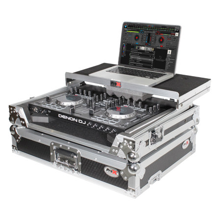 ProX XS-UXLT MK2 Universal Flight Case w/Shelf for Small to Medium DJ Controller