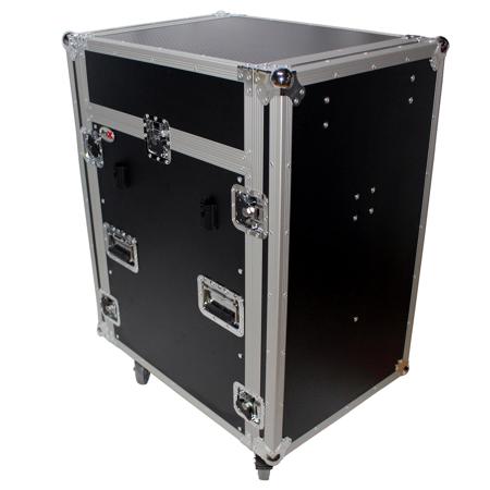 ProX T-16MRSS13ULT Flight Case with Laptop Shelf for 16U Rack x 13U Top Mixer