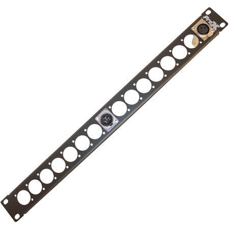 ProX 1U Rack Panel Punched 16 Connectors