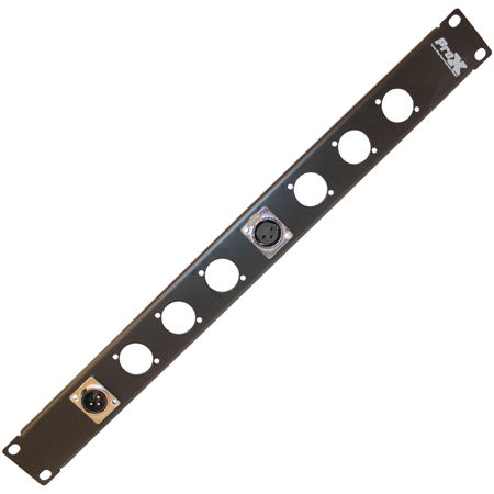 ProX 1U Rack Panel Punched 8 Connectors