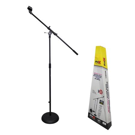 ProX T-MIC06 Round Base Microphone Stand with Boom