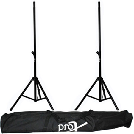 ProX T-SS26P Heavy Duty All Metal Speaker Tripod Stand with Double Carry Bag, 8' (44-96"), 2-Pack