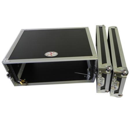 ProX X-4UE 4U Deluxe Effects Dual Rail Rack Case with Handles, 14" Deep
