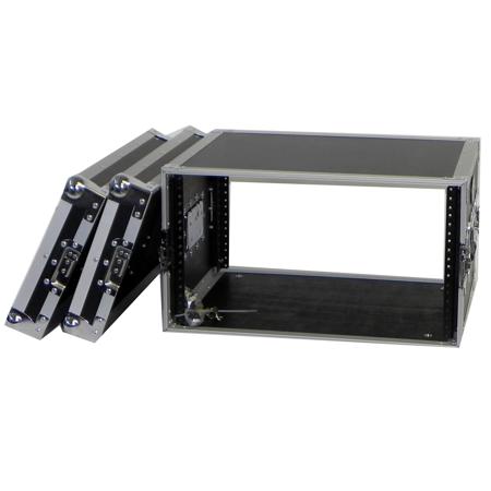 ProX X-6UE 6U Deluxe Effects Dual Rail Rack Case with Handles, 14" Deep