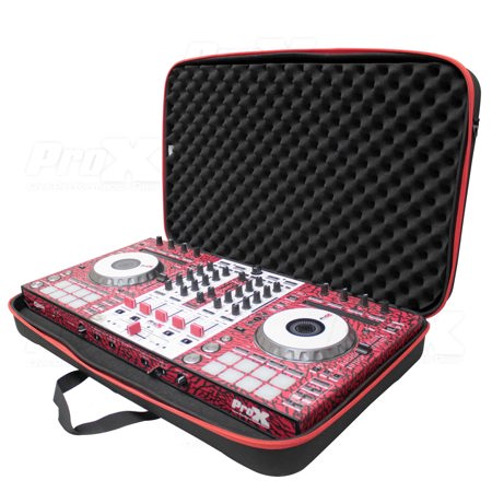 ProX ZeroG EVA Lightweight Medium Bag Molded Hard-Shell Case for Pioneer DDJ-RX SX3 / S1 and Numark Mixstream Pro Mixdeck Similar Sized DJ Controllers
