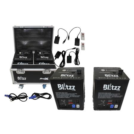 ProX X-BLITZZX2 Blitzz Cold Spark Effect Machine with Road Case, Set of 2