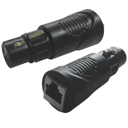 ProX XC-RJ45XF3 Cat 5/6 RJ45 to 3-Pin Female DMX Connector/Adapter