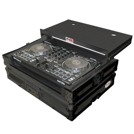 ProX X-DJ202LT Flight Case for Roland DJ-202 DJ Controller, Black on Black