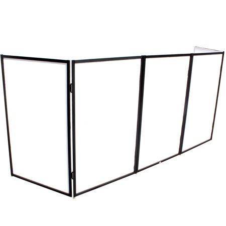 ProX XF-5X3048 5-Panel Pro DJ Facade with 180 Degree Quick Release Stainless Steel Hinges, Black Frame