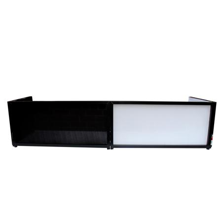 ProX XF-TTF 6' Table Top DJ Facade with Party Black Frame XF-TTFB