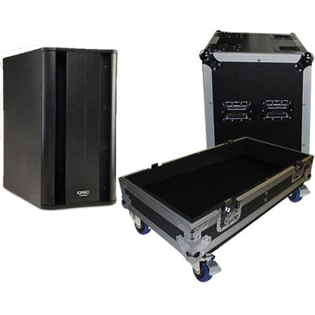 ProX ATA Style Flight Case with 4" Casters for 1x QSC KSUB Speaker