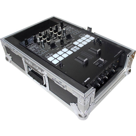ProX XS-DJMS9 Flight Road Hard Case for Pioneer DJM-S9 Mixer, Silver on Black